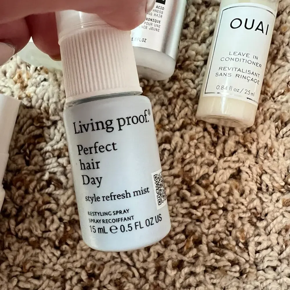 Ulta & Sephora assorted hair care deluxe size samples Olaplex Briogeo Ouai silk